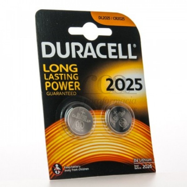 DURACELL DL 2025 3V 2 BATERIAS DE LITIO