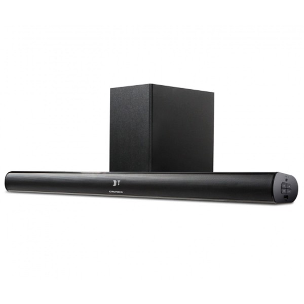 Grundig gsb910sw barra de sonido 2.1 con subwoofer inalámbrico 40w rms  bluetooth usb aux line-in