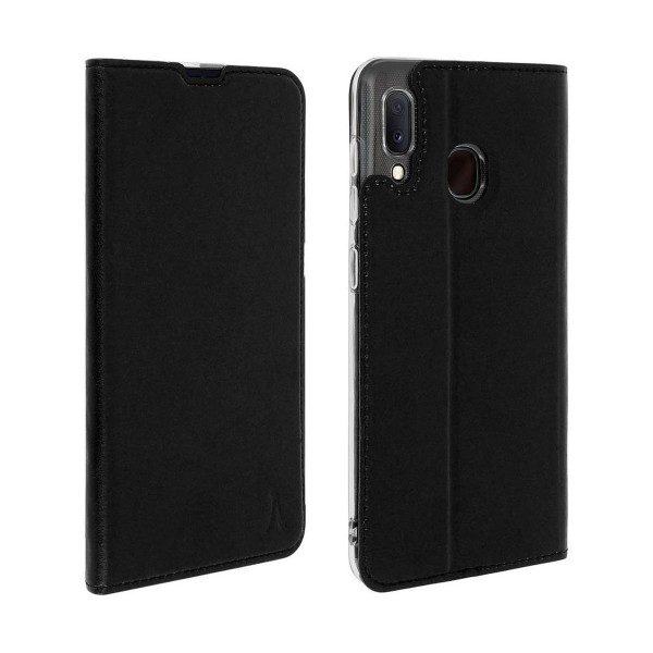 Akashi carcasa samsung galaxy a20e folio negra