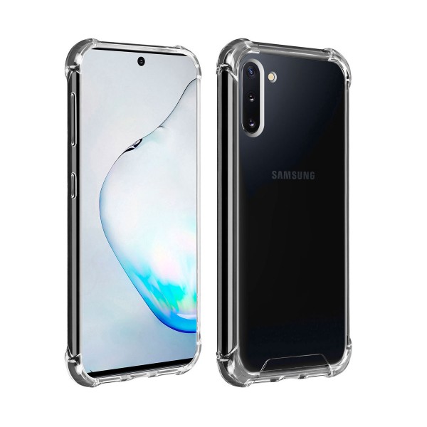 Akashi funda silicona transparente samsung galaxy note 10 bordes reforzados