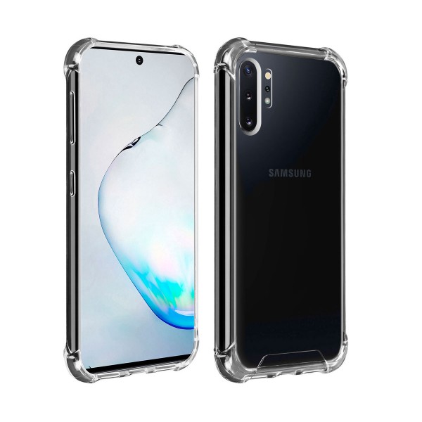 Akashi funda silicona transparente samsung galaxy note 10+ bordes reforzados
