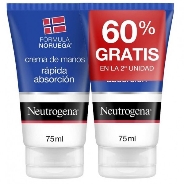 Neutrogena Crema De Manos Rapida Absorcion 2x75 ml Promo