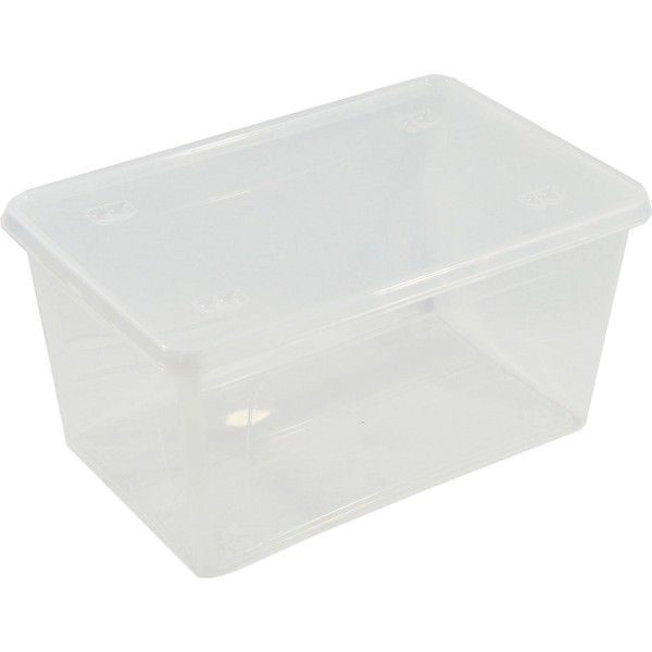 Caja transparente multiusos con tapa 44 l 58,5 x 39 x 30 cm