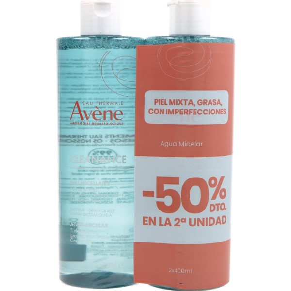 Avène Cleanance Agua Micelar Limpiadora Pack Duplo 2x400ml 