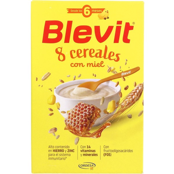 Blevit 8 Cereales con Miel 1 Envase 500 g 6 Meses