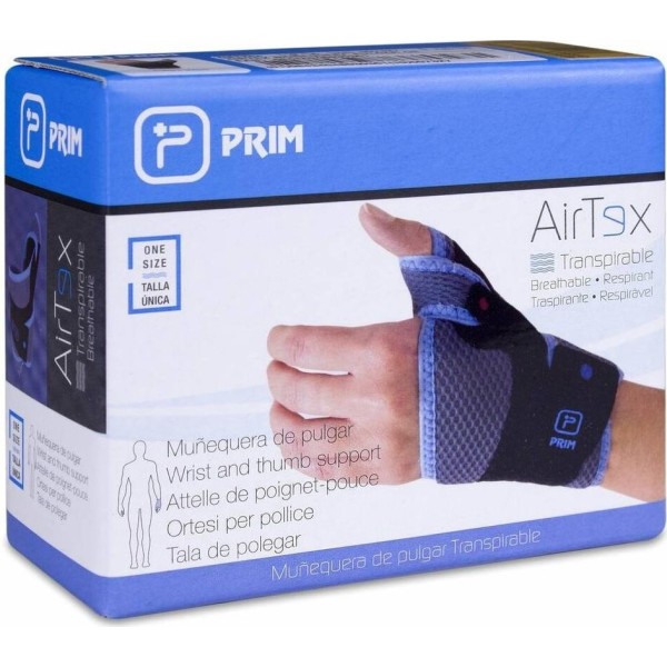 Prim Airtex Muñequera Pulgar Derecho Talla Única, 1 Ud